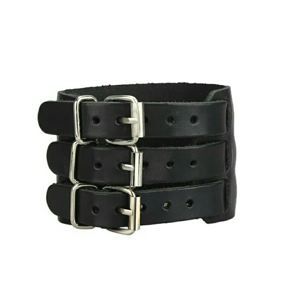 NEW GENUINE LEATHER WRISTBAND - Picture 4 of 6